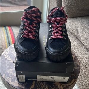 NWT Rag & Bone Black Army Hiker Low Sneakers